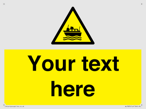 Custom warning ferries crossing vessels